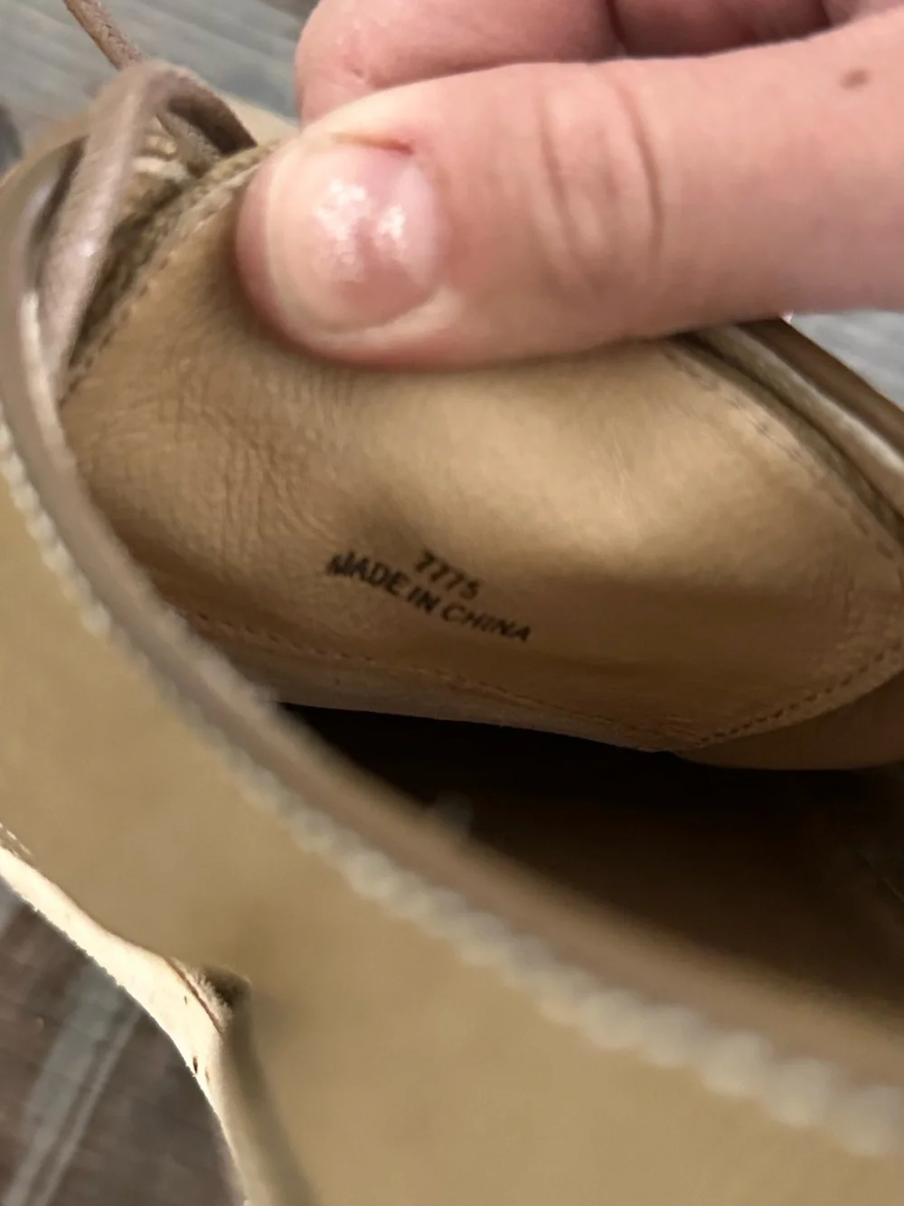 John Varvatos Men’s Tan Canvas Derby Shoes